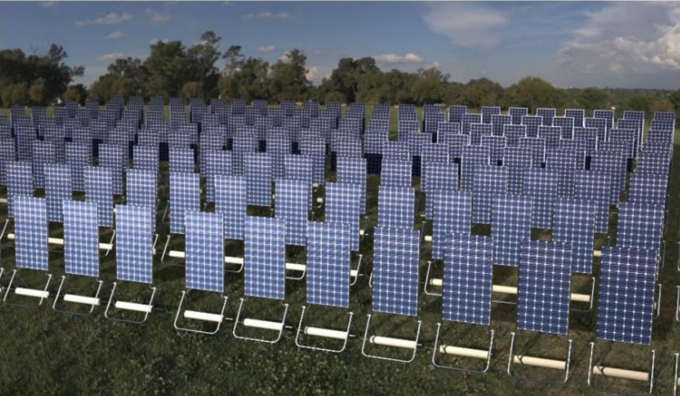Paneles solares, verticales, inclinables y móviles: la idea para aprovechar la energía en zonas protegidas.