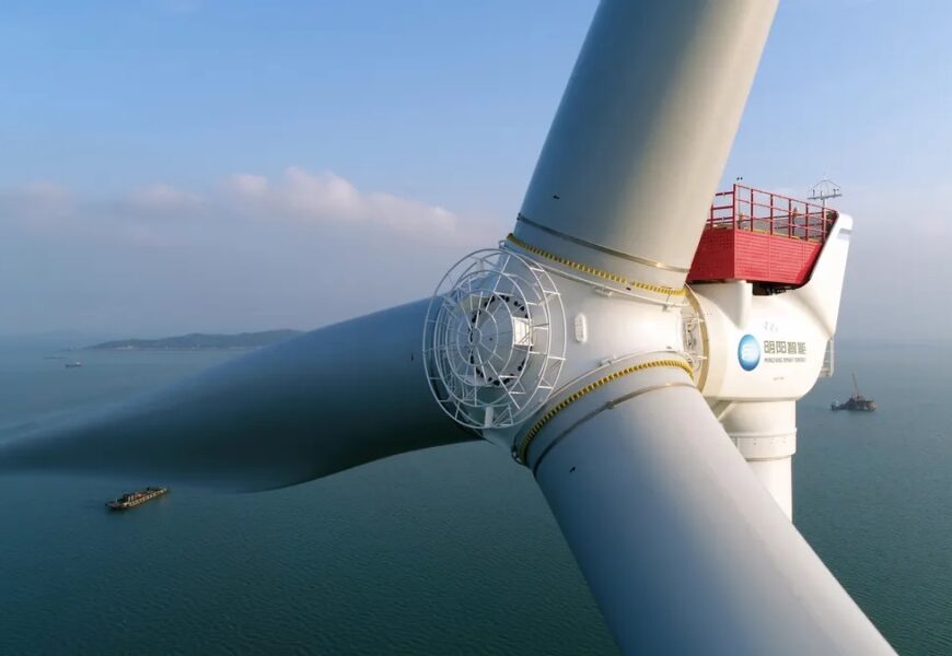Empresa china enciende turbina eólica más grande del mundo.